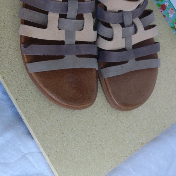 Gladiator sandal 100% LEATHER Villager Peasant boho padded soft comfort Sandal 7 - Picture 12 of 15